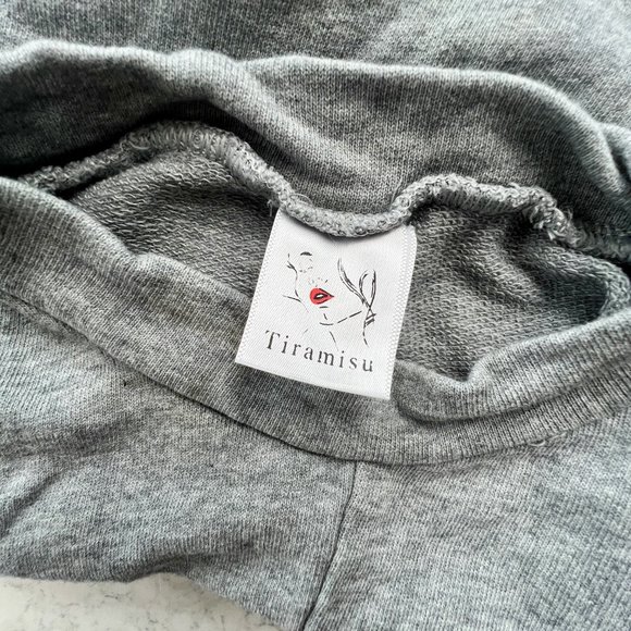 Nasty Gal High Neck Wrap Front Crop Top | Small | Grey - Picture 7 of 7